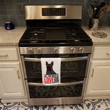 Load image into Gallery viewer, French Bulldog Brindle #1  White Kitchen Towel Set of 2