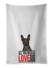 Load image into Gallery viewer, French Bulldog Chocolate  White Kitchen Towel Set of 2