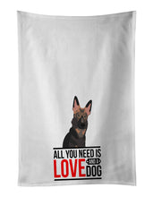 Load image into Gallery viewer, German Shepherd Puppy  White Kitchen Towel Set of 2