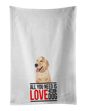 Load image into Gallery viewer, Golden Retriever Fawn #1  White Kitchen Towel Set of 2
