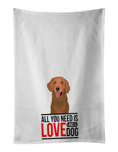 Load image into Gallery viewer, Golden Retriever Red #1  White Kitchen Towel Set of 2
