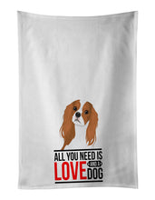Load image into Gallery viewer, Cavalier King Charles Spaniel Blenheim #1  White Kitchen Towel Set of 2