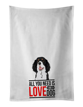 Load image into Gallery viewer, Cavalier King Charles Spaniel Tricolor #2  White Kitchen Towel Set of 2