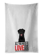 Load image into Gallery viewer, Labrador Retriever Black #1  White Kitchen Towel Set of 2