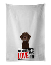 Load image into Gallery viewer, Labrador Retriever Chocolate #2  White Kitchen Towel Set of 2