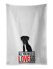 Load image into Gallery viewer, Pit Bull Black #1  White Kitchen Towel Set of 2