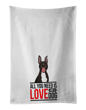 Load image into Gallery viewer, Pit Bull Black #4  White Kitchen Towel Set of 2