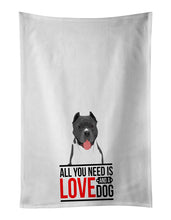 Load image into Gallery viewer, Pit Bull Blue #7  White Kitchen Towel Set of 2