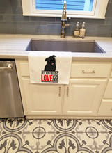 Load image into Gallery viewer, Pug Black #1  White Kitchen Towel Set of 2