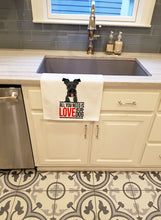 Load image into Gallery viewer, Schnauzer Black #3  White Kitchen Towel Set of 2