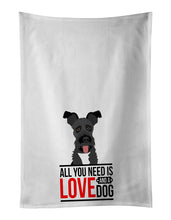 Load image into Gallery viewer, Schnauzer Black #3  White Kitchen Towel Set of 2
