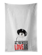 Load image into Gallery viewer, Shih-Tzu Black and White #4  White Kitchen Towel Set of 2