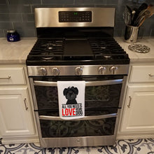 Load image into Gallery viewer, Shih-Tzu Black  White Kitchen Towel Set of 2
