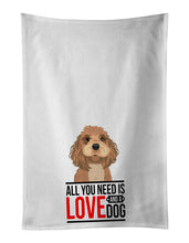 Load image into Gallery viewer, Shih-Tzu Red  White Kitchen Towel Set of 2