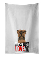 Load image into Gallery viewer, Yorkie Chocolate #1  White Kitchen Towel Set of 2