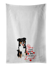 Load image into Gallery viewer, Australian Shepherd Black Tricolor #3 so Loved White Kitchen Towel Set of 2