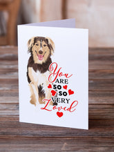Load image into Gallery viewer, Australian Shepherd Red Tricolor #3 so Loved Greeting Cards -  Blank Note Cards – 8-Pack of Artist-Designed Cards with Envelopes
