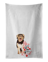 Load image into Gallery viewer, Australian Shepherd Red Tricolor #3 so Loved White Kitchen Towel Set of 2