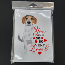Load image into Gallery viewer, Beagle Tricolor #2 so Loved Greeting Cards -  Blank Note Cards – 8-Pack of Artist-Designed Cards with Envelopes