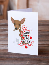 Load image into Gallery viewer, Chihuahua Chocolate and White #1 so Loved Greeting Cards -  Blank Note Cards – 8-Pack of Artist-Designed Cards with Envelopes