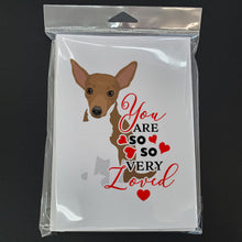 Load image into Gallery viewer, Chihuahua Chocolate and White #1 so Loved Greeting Cards -  Blank Note Cards – 8-Pack of Artist-Designed Cards with Envelopes