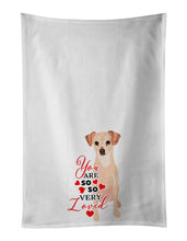 Load image into Gallery viewer, Chihuahua Cream so Loved White Kitchen Towel Set of 2
