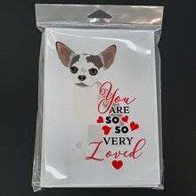 Load image into Gallery viewer, Chihuahua Merle so Loved Greeting Cards -  Blank Note Cards – 8-Pack of Artist-Designed Cards with Envelopes