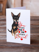 Load image into Gallery viewer, Chihuahua Tricolor #1 so Loved Greeting Cards -  Blank Note Cards – 8-Pack of Artist-Designed Cards with Envelopes