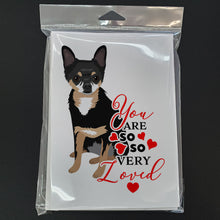 Load image into Gallery viewer, Chihuahua Tricolor #2 so Loved Greeting Cards -  Blank Note Cards – 8-Pack of Artist-Designed Cards with Envelopes