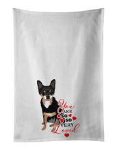 Load image into Gallery viewer, Chihuahua Tricolor #2 so Loved White Kitchen Towel Set of 2