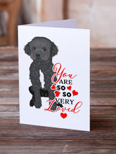Load image into Gallery viewer, Doodle Black and White #1 so Loved Greeting Cards -  Blank Note Cards – 8-Pack of Artist-Designed Cards with Envelopes