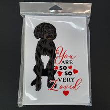 Load image into Gallery viewer, Doodle Black and White #2 so Loved Greeting Cards -  Blank Note Cards – 8-Pack of Artist-Designed Cards with Envelopes