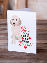 Load image into Gallery viewer, Doodle Cream #1 so Loved Greeting Cards -  Blank Note Cards – 8-Pack of Artist-Designed Cards with Envelopes