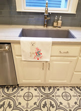 Load image into Gallery viewer, Doodle Cream #2 so Loved White Kitchen Towel Set of 2