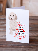 Load image into Gallery viewer, Doodle Cream #3 so Loved Greeting Cards -  Blank Note Cards – 8-Pack of Artist-Designed Cards with Envelopes