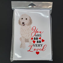 Load image into Gallery viewer, Doodle Cream #3 so Loved Greeting Cards -  Blank Note Cards – 8-Pack of Artist-Designed Cards with Envelopes