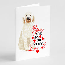 Load image into Gallery viewer, Doodle Cream #6 so Loved Greeting Cards -  Blank Note Cards – 8-Pack of Artist-Designed Cards with Envelopes