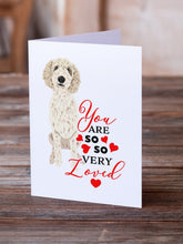 Load image into Gallery viewer, Doodle Cream #7 so Loved Greeting Cards -  Blank Note Cards – 8-Pack of Artist-Designed Cards with Envelopes