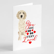 Load image into Gallery viewer, Doodle Cream #7 so Loved Greeting Cards -  Blank Note Cards – 8-Pack of Artist-Designed Cards with Envelopes