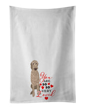 Load image into Gallery viewer, Doodle Fawn #4 so Loved White Kitchen Towel Set of 2