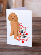 Load image into Gallery viewer, Doodle Red #1 so Loved Greeting Cards -  Blank Note Cards – 8-Pack of Artist-Designed Cards with Envelopes
