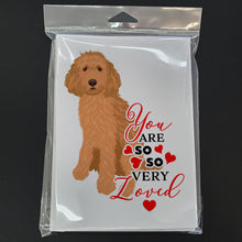 Load image into Gallery viewer, Doodle Red #1 so Loved Greeting Cards -  Blank Note Cards – 8-Pack of Artist-Designed Cards with Envelopes