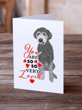 Load image into Gallery viewer, Doodle Silver #2 so Loved Greeting Cards -  Blank Note Cards – 8-Pack of Artist-Designed Cards with Envelopes