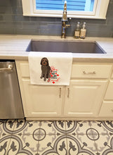 Load image into Gallery viewer, Doodle Tricolor #3 so Loved White Kitchen Towel Set of 2
