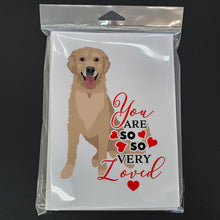Load image into Gallery viewer, Golden Retriever Fawn #3 so Loved Greeting Cards -  Blank Note Cards – 8-Pack of Artist-Designed Cards with Envelopes