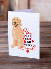 Load image into Gallery viewer, Golden Retriever Gold #1 so Loved Greeting Cards -  Blank Note Cards – 8-Pack of Artist-Designed Cards with Envelopes
