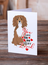Load image into Gallery viewer, Cavalier King Charles Spaniel Ruby so Loved Greeting Cards -  Blank Note Cards – 8-Pack of Artist-Designed Cards with Envelopes