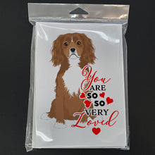 Load image into Gallery viewer, Cavalier King Charles Spaniel Ruby so Loved Greeting Cards -  Blank Note Cards – 8-Pack of Artist-Designed Cards with Envelopes