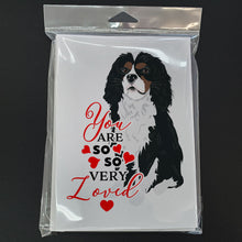 Load image into Gallery viewer, Cavalier King Charles Spaniel Tricolor #1 so Loved Greeting Cards -  Blank Note Cards – 8-Pack of Artist-Designed Cards with Envelopes