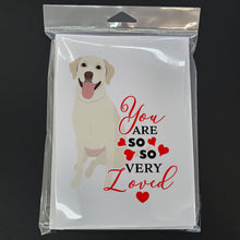Load image into Gallery viewer, Labrador Retriever Yellow #1 so Loved Greeting Cards -  Blank Note Cards – 8-Pack of Artist-Designed Cards with Envelopes